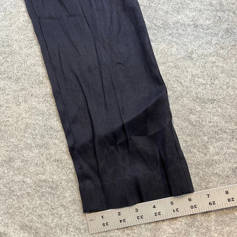 Express Men Slim Fit Linen Blend Navy Blue Dress Pant 34x32 Professional Wedding